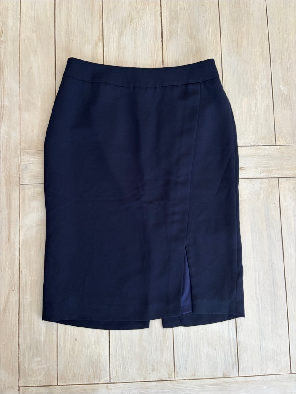 Talbots Navy Blue Pencil Skirt Size 6 Classic Business Career